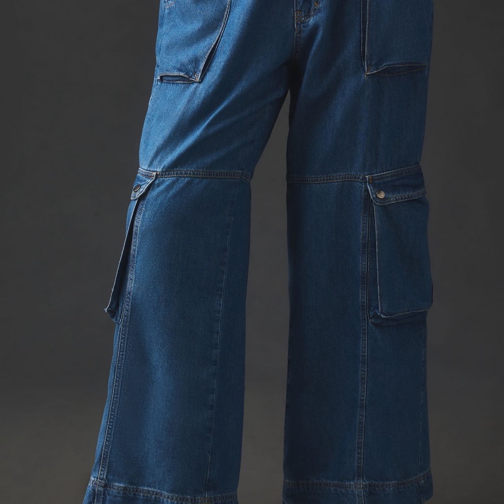 Pilcro Mid Rise Cargo Jeans